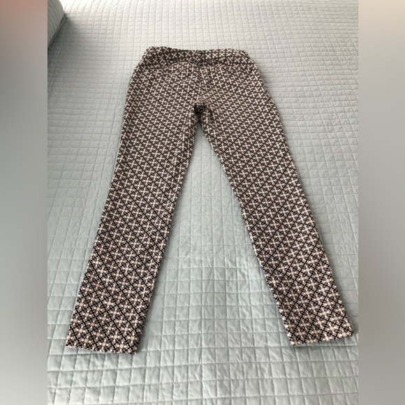 Ankle crop black and white pants - Picture 1 of 4